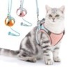 Weste-Geschirr-Leinen-Set für Katzen und Brust Klein und einfach anzulegen und abzunehmen Reduziert das Herunterfallen bei Na