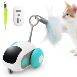 LATTCURE Katzenspielzeug Automatisch mit Fernbedienung, Elektrische Maus, Katzenspielzeug Automatisch, USB Wiederaufladbar, 2