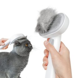 Aumuca Haustierbürste Push Cat Dog Cat Dog Haarentfernung Massage Slicker Bürsten Pillenentfernung für Hunde und für kurze un