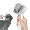 Aumuca Haustierbürste Push Cat Dog Cat Dog Haarentfernung Massage Slicker Bürsten Pillenentfernung für Hunde und für kurze un