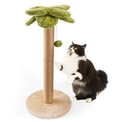 LIFLIX Katzenkrallenschärfer, niedliche Palme, stilvoll, geeignet für große, stabile, vertikale Höhe 86 cm, Stange, Hanf, Bau