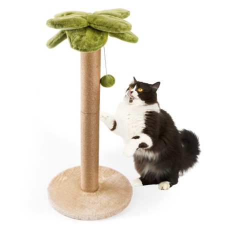 LIFLIX Katzenkrallenschärfer, niedliche Palme, stilvoll, geeignet für große, stabile, vertikale Höhe 86 cm, Stange, Hanf, Bau