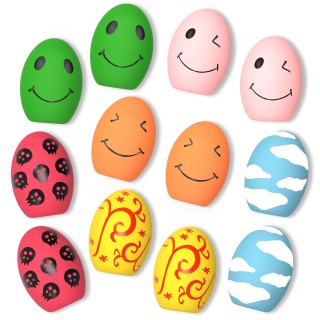 SCHITEC Hundespielzeug mit Kaugeräusch, Ball, Stress, Mangel an Ei, geeignet für kleine Hunde [Set 12], Spielzeug, Spielzeug,