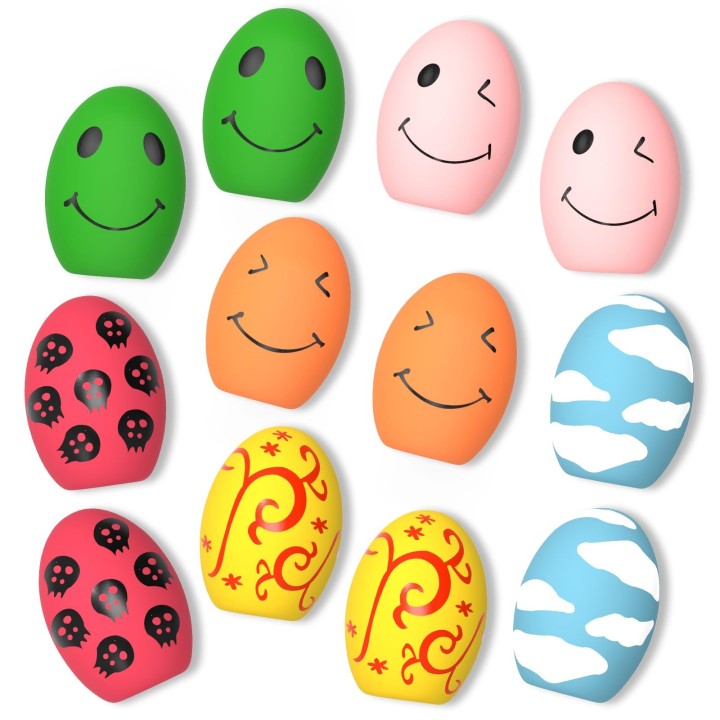 SCHITEC Hundespielzeug mit Kaugeräusch, Ball, Stress, Mangel an Ei, geeignet für kleine Hunde [Set 12], Spielzeug, Spielzeug,