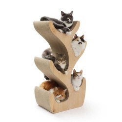 Necoichi Cat Tower Katzenbaum R Hellbraun