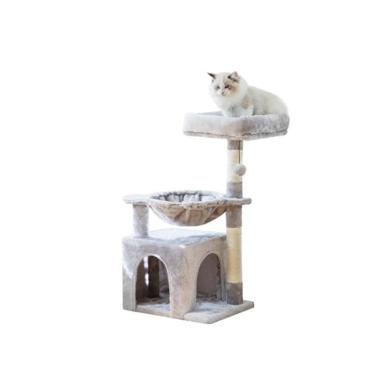 Katze Mini Katze Mehrere Katze Katze Natürlicher Hanf Raum Beseitigt Mangel an Höhe Hellgrau [Fuyumoe] Turm, Turm, Niedrig, K