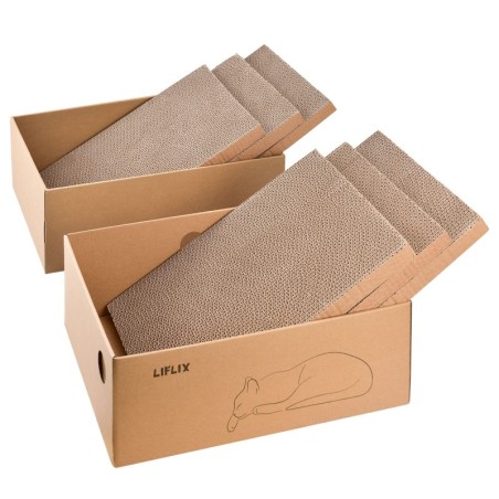 LIFLIX Katzennagelbox, 6 Stück, Katzennagel, verwendbar als Katzennagel, einfach zu xx, Spitzer, Karton, Typ, Spitzer, Bett,