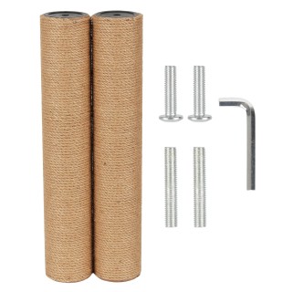 ECCIBOUN Durchmesser Katzenturmstange, Ersatzpfosten, Ersatz-Hanfsäule, Hanf-Katzennagelschärfer, Katzenturm-Nagelschärfer, H