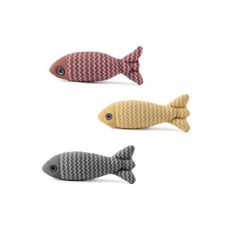 3-teiliges Katzenspielzeug, simulierter Fisch, Katzenspielzeug, Katzenminze, Stofftier, Linderung von Bewegungsmangel, Stress