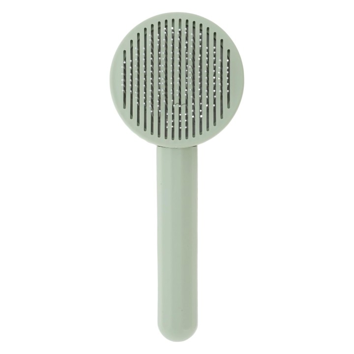 CAPASTEC Pet One Push Cat Dog Gentle on the Hair Long Short Slicker For Dogs and Pet Pill Removal Green Brush, Type, Brush, B