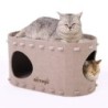 NATUYA Krallenschärfendes Katzenbett, Spielzeughaus, Katzenbett, Katzenhaus, Stressabbau, Verbessert Bewegungsmangel, Katzens