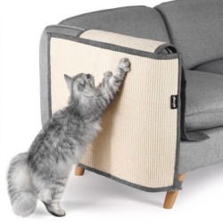 NATUYA Kratzmatte für Katzen, Möbelschutz, Kratzmatte, Krallenschärfen, Sofa, Stuhl, Sisal, Naturmaterial, sicher, abriebfest