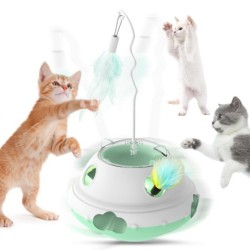 Katze Pawaboo Elektrische Katze 3in1 Elektrische Katze Katze Angeln Haustier Pole Fütterung Haustier Spielbrett Geschwindigke