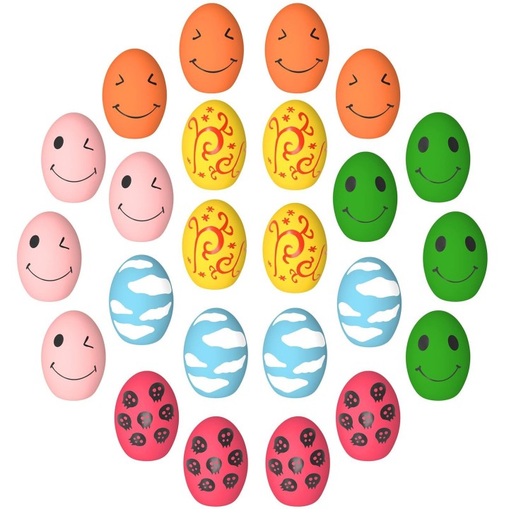 KrauzPet Hundespielzeug Ball mit Sound Kaustück Latex Hundespielzeug Geeignet für Kleine Sehr Kleine und Welpen Hundespielzeu