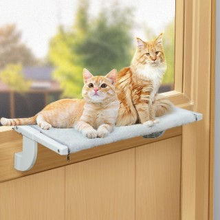 GUUSII Hängende Katzenhängematte, Katzenhängematte, Katzenbett, Fenster, Hängebett, Regal, hängendes Katzensofa, Katzenfenste