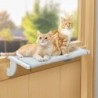 GUUSII Hängende Katzenhängematte, Katzenhängematte, Katzenbett, Fenster, Hängebett, Regal, hängendes Katzensofa, Katzenfenste