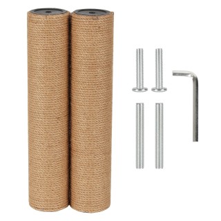 ECCIBOUN Durchmesser Katzenkrallen-Schärfstange, Ersatzpfosten, Hanf-Katzenturm, Katzenturm-Ersatz, Hanfsäule, Hanfseil, 7,4