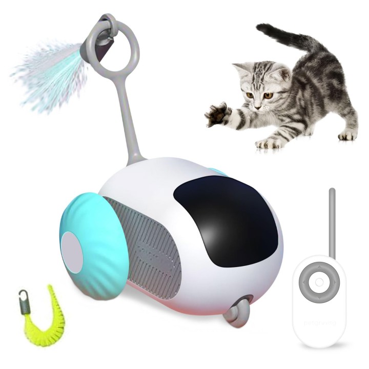 PAKESI Katze Automatische Elektrische Wicked Katze Fernbedienung Automatische Hindernis USB Natürlichen Sinn der Katzen Bekom