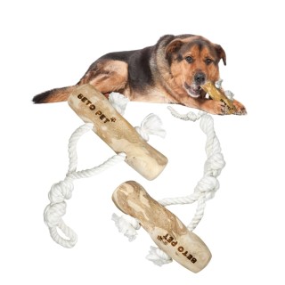 BETO PET Hunde-Kauspielzeug, Kaffeebaum, mit doppelter Baumwolle, Lernspielzeug, Kaffeebaum, Zahnreinigung, Stressabbau, natü