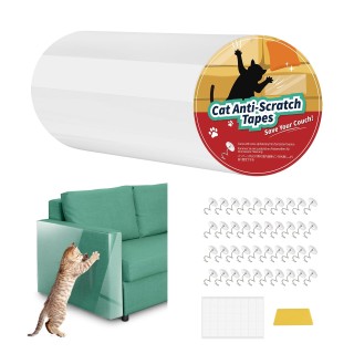 Pawaboo Katzenkratzschutz, Katzenkratzschutz, Schutz vor durchscheinenden Kratzern, selbstklebendes Klebeband für Möbel und N