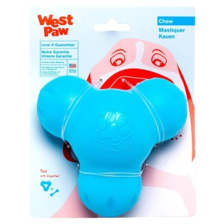 West Paw Hundespielzeug, Lernspielzeug, Zogoflex Tux, Aqua Blue, Größe S