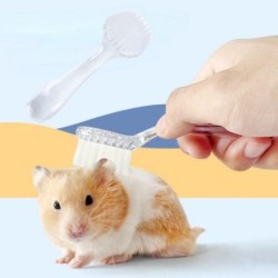 Weiche kleine Hamsterbürste Lange Haare Golden Bear Reinigungskamm Igel Badebürste Reinigung blau