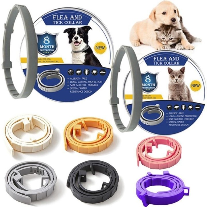Halsband Hund Katze Verstellbares Haustier-Entwurmungshalsband One Size