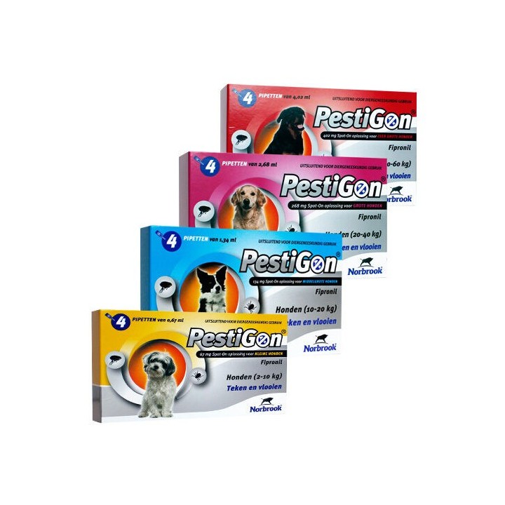 Pestigon Spot-on Hund - 2 - 10kg - 4 x 0,67 ml