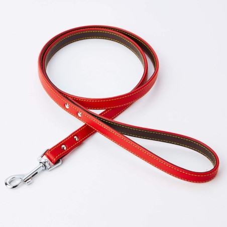Petio Porta Weiche Lederleine S Rot rot