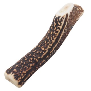 Monolife Kauspielzeug für Hunde aus halb gespaltenem Hirschgeweih, ohne Zusatzstoffe, Leckerli-Spielzeug, Ezo Deer, Kaugummi