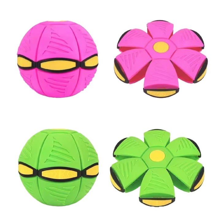 CAWKAY Flying Disc Ball Haustier Hundespielzeug Deformierter Ball Frisbee Hundespielzeug Werfen Lindert Bewegungsmangel Kaube