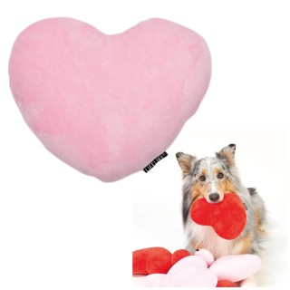 Herzförmiges Hundespielzeug, Haustierspielzeug mit Pfeife, macht Geräusche, zum Spielen, Stressabbau, gemeinsames Spielen, Hu