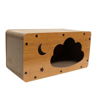 Kratzwerkzeug für Katzen aus Pappe, Katzenhaus, Papphaus, Spielzeug, Versteck, privater Raum, Pappkarton, Kratzhaus, Stressab