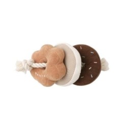Donut-Hundespielzeug mit Sound, für kleine Hunde und mittelgroße Hunde, süß, stylisch, beliebte Marke, Zwergpudel, Chihuahua,