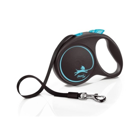 Flexi Black Design Tape L als 5m blau (weniger 50kg) [Hundeleine] blau