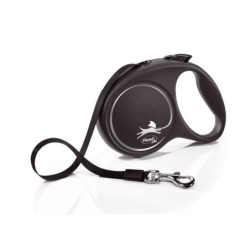 Flexi Black Design Tape L als 5m schwarz (weniger 50kg) [Hundeleine] schwarz