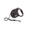 flexi Black Design Tape S 5m Schwarz [Hundeleine] silber