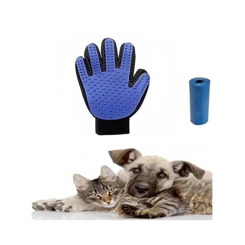 Gant de Toilettage - SSStancy - 1 Stück - Doux et Efficace - Caoutchouc de Silicone - Pour Chien