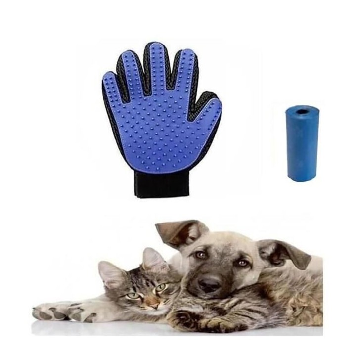 Gant de Toilettage - SSStancy - 1 Stück - Doux et Efficace - Caoutchouc de Silicone - Pour Chien