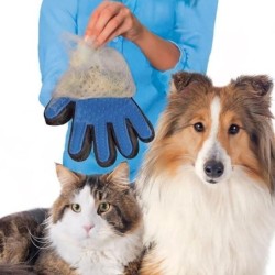 Gant de Nettoyage - True Touch - Doux et efficace - Pour chien - Confortable - Kautschuk, Silikon, Mesh
