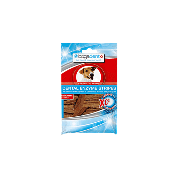 Bogadent Enzyme Stripes Hund - Medium - 100 g