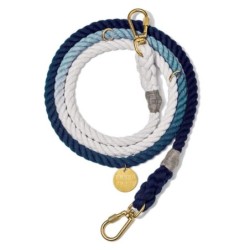 Found My Animal Hundeleine aus Baumwollseil mit Indigo-Ombré-Muster, strapazierfähige Hunde-Trainingsleine, verstellbarer, ve