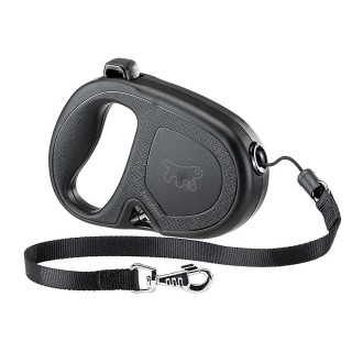 Teleskop-Leine Flippy One M Flippy One M Kordeltyp Schwarz 5m Hunde-Walking-Artikel Walking-Zubehör Ausgehen Walking-Artikel