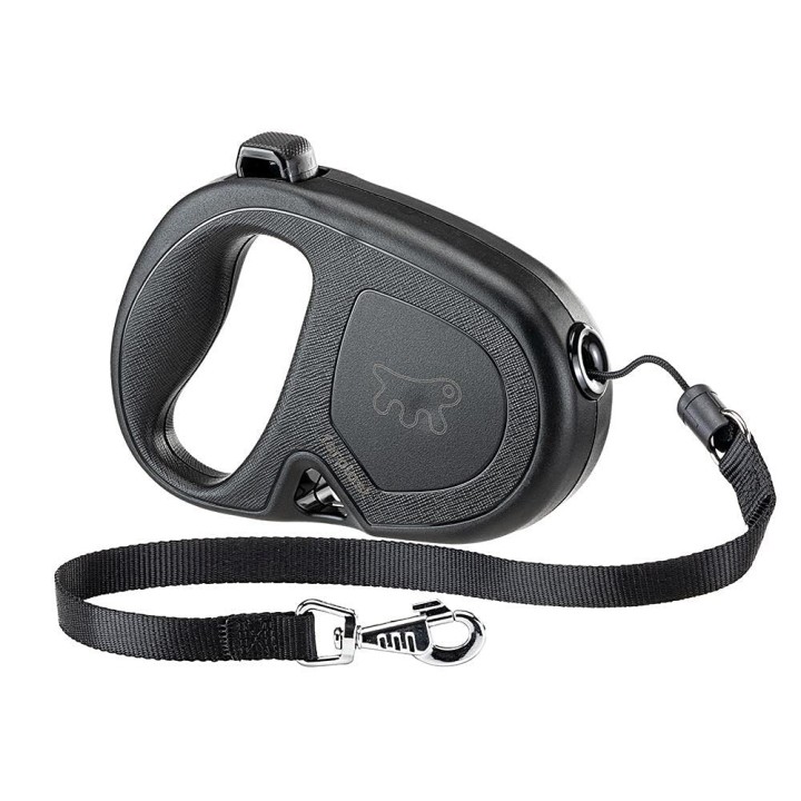 Teleskop-Leine Flippy One M Flippy One M Kordeltyp Schwarz 5m Hunde-Walking-Artikel Walking-Zubehör Ausgehen Walking-Artikel