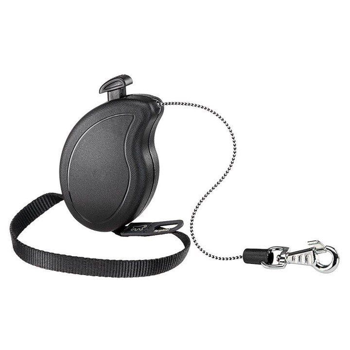 Teleskop-Leine Flippy One Mini Cord Typ Schwarz 3m Hunde-Walking-Artikel Walking-Zubehör Ausgehen Walking-Artikel schwarz