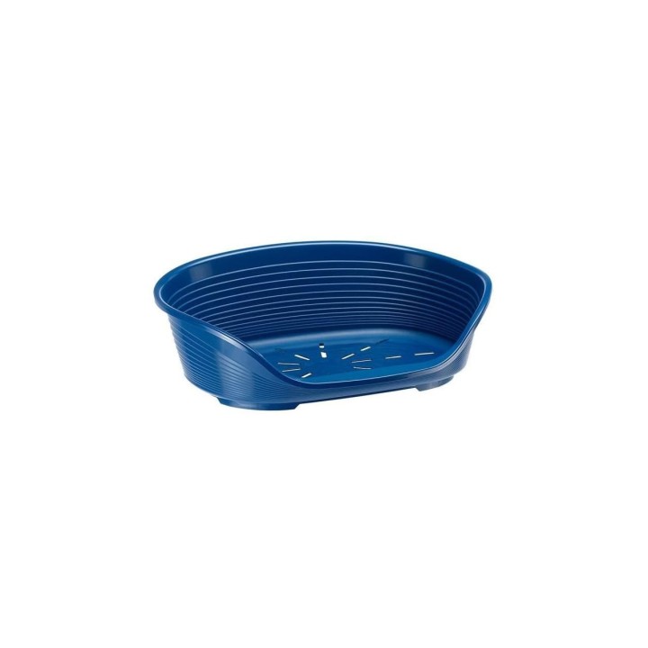SIESTA DX 10 Hunde-/Katzenbett, waschbar, Hundebett, Katzenbett, Kunststoffhaus, blau, hergestellt von Ferplast Italy blau