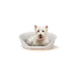 Farplast SIESTA DX 4 Hunde-/Katzenbett, waschbar, Kunststoff, Haus, Weiß weiß