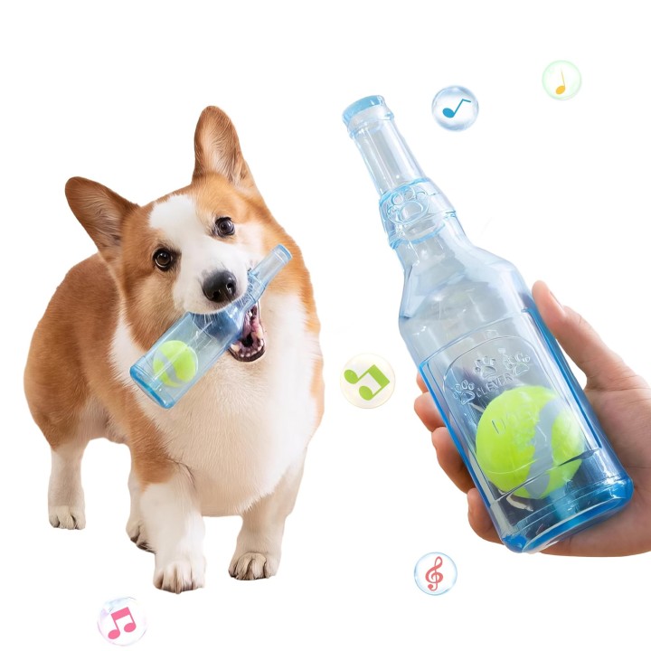 JOYSTECH Hundespielzeug, Kauspielzeug mit Sound, schwer zu kauen und Stress abzubauen, Zahnpflegespielzeug für Hunde, geeigne