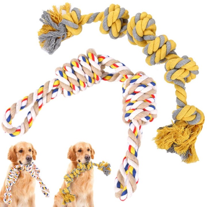 2 Stück Hundespielzeug, Hundekauspielzeug, Hundeseilspielzeug für mittelgroße Hunde, große Hunde, Haustiere, langlebige Hunde