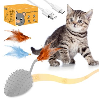 Friend 2024 Katze, elektrisch, interaktiv, USB, Vermeidung unregelmäßiger Hindernisse, natürliche Maus, LED-Licht, leicht zu